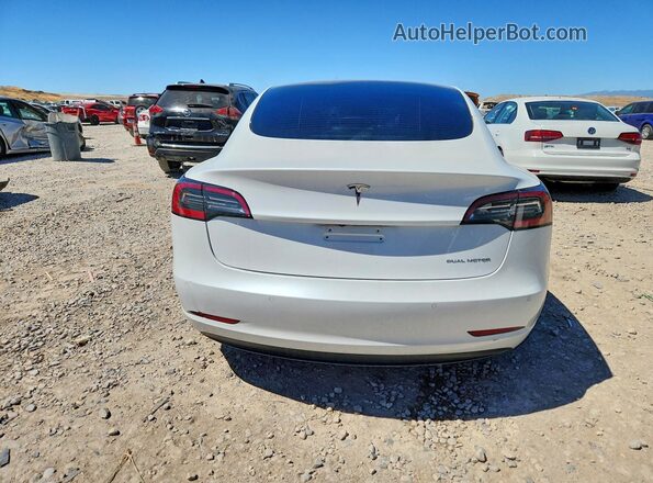 5YJ3E1EB8MF928242 2021 TESLA MODEL White Вид ззаду