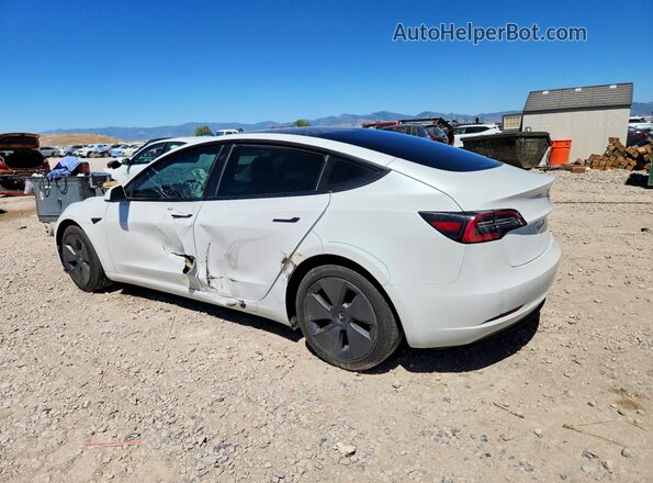 5YJ3E1EB8MF928242 2021 TESLA MODEL White Задня ліва чверть