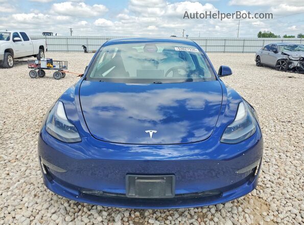 5YJ3E1EB8MF961001 2021 TESLA MODEL Blue Դիմացի տեսք