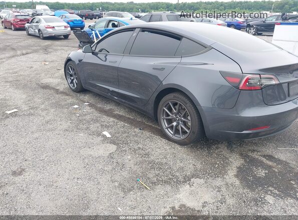 5YJ3E1EB8NF152793 2022 TESLA MODEL 3 Gray Trasero izquierdo