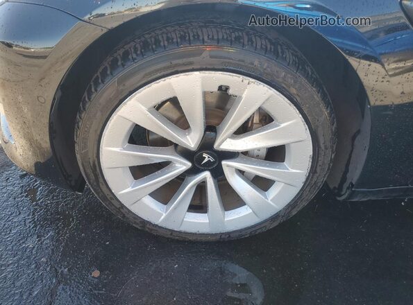 5YJ3E1EB8NF305124 2022 TESLA MODEL Black Widok wnętrza 360 stopni