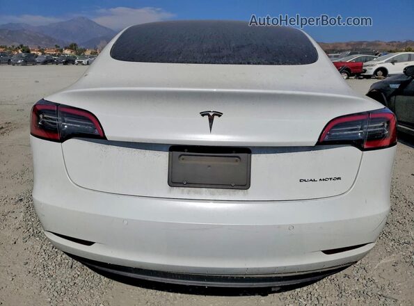 5YJ3E1EB8NF317869 2022 TESLA MODEL White უკანა ხედი
