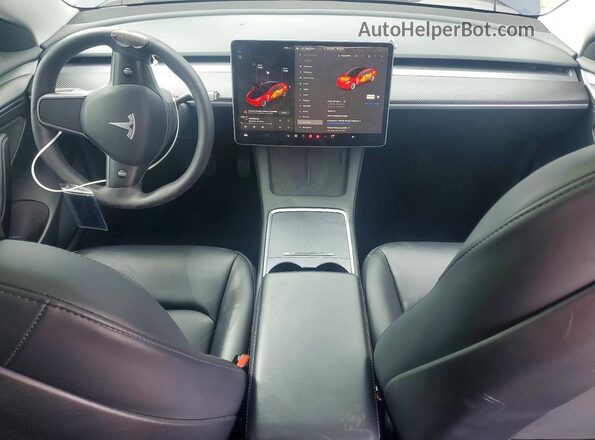 5YJ3E1EB8NF354985 2022 TESLA MODEL Gray Dashboard view
