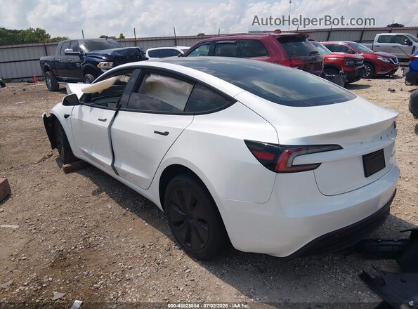 5YJ3E1EB8SF904391 2025 TESLA MODEL 3 Белый Задняя левая четверть