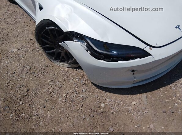 5YJ3E1EB8SF911955 2025 TESLA MODEL 3 White Widok z przodu