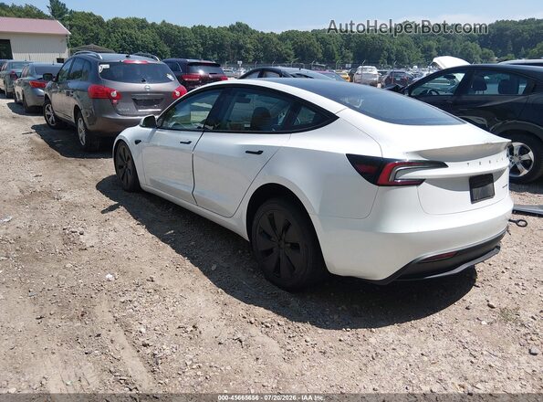 5YJ3E1EB8SF911955 2025 TESLA MODEL 3 White Tył lewy
