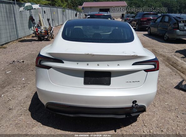 5YJ3E1EB8SF911955 2025 TESLA MODEL 3 White 