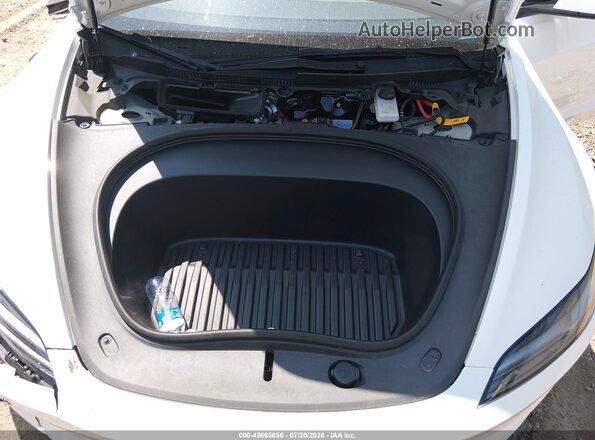 5YJ3E1EB8SF911955 2025 TESLA MODEL 3 White Widok z tyłu