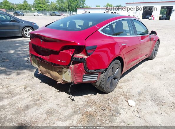 5YJ3E1EB9JF114838 2018 TESLA MODEL 3 Red Задня права чверть