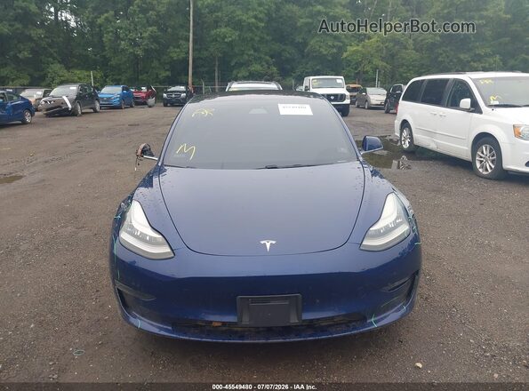 5YJ3E1EB9JF114953 2018 TESLA MODEL 3 Blue Սարքավորումների վահանակի տեսք