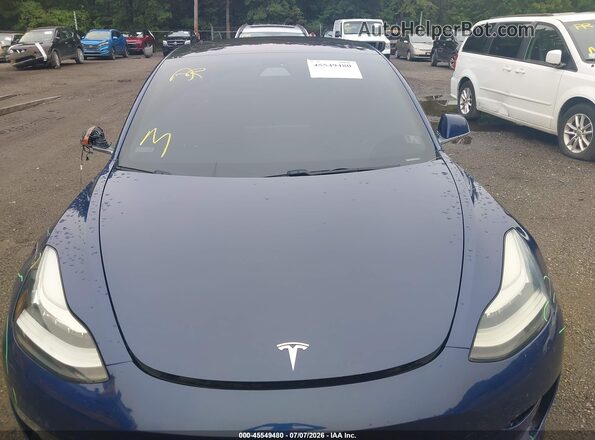 5YJ3E1EB9JF114953 2018 TESLA MODEL 3 Blue Հետևի տեսք