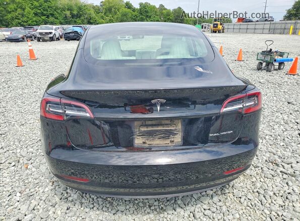 5YJ3E1EB9JF170066 2018 TESLA MODEL Black Vista trasera