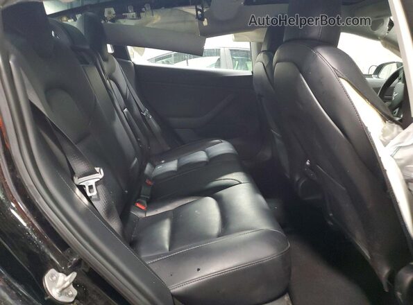 5YJ3E1EB9JF182170 2018 TESLA MODEL Black Rear seats view
