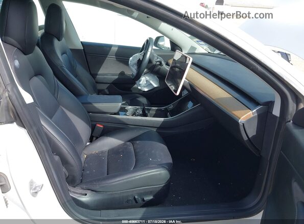 5YJ3E1EB9KF151051 2019 TESLA MODEL 3 White Widok wnętrza z przodu