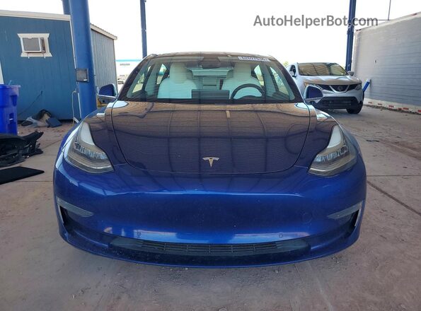 5YJ3E1EB9KF454329 2019 TESLA MODEL Blue წინა ხედი