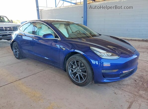 5YJ3E1EB9KF454329 2019 TESLA MODEL Blue წინა მარჯვენა