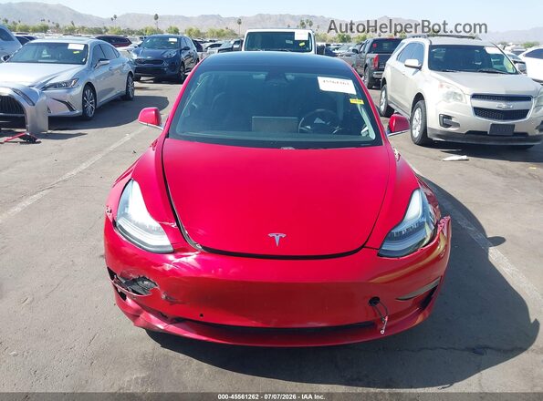 5YJ3E1EB9LF617126 2020 TESLA MODEL 3 Red Widok deski rozdzielczej