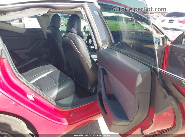 5YJ3E1EB9LF617126 2020 TESLA MODEL 3 Red Widok naklejki z numerem VIN