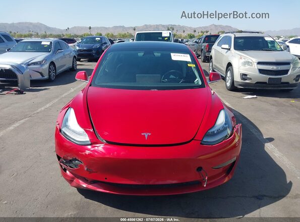 5YJ3E1EB9LF617126 2020 TESLA MODEL 3 Red Widok z przodu