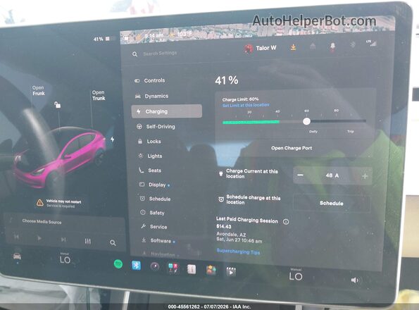 5YJ3E1EB9LF617126 2020 TESLA MODEL 3 Red 