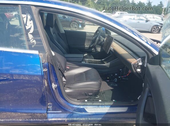 5YJ3E1EB9LF617448 2020 TESLA MODEL 3 Синий Вид салона спереди