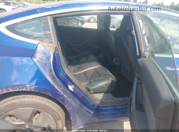 5YJ3E1EB9LF617448 2020 TESLA MODEL 3 Синий Вид наклейки с VIN-кодом