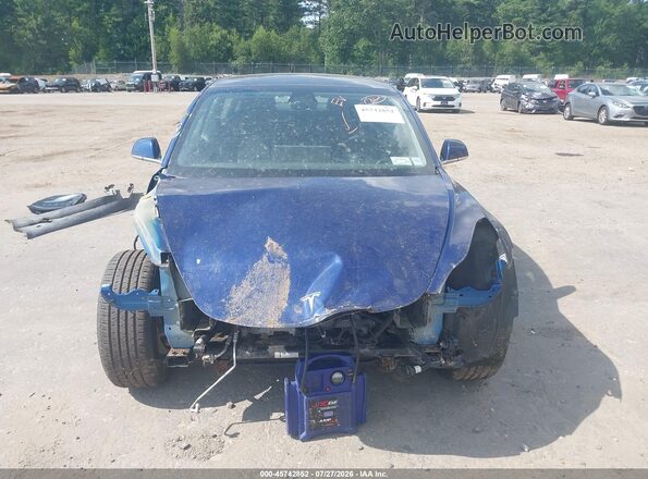 5YJ3E1EB9LF617448 2020 TESLA MODEL 3 Синий Вид щитка приборов