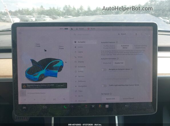 5YJ3E1EB9LF617448 2020 TESLA MODEL 3 Синий 