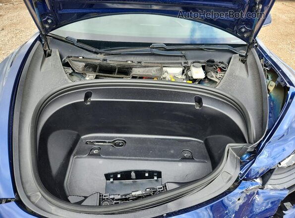 5YJ3E1EB9LF635741 2020 TESLA MODEL Blue Vista interior trasera