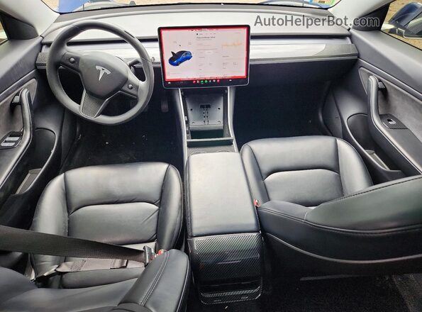 5YJ3E1EB9LF635741 2020 TESLA MODEL Blue Vista del salpicadero