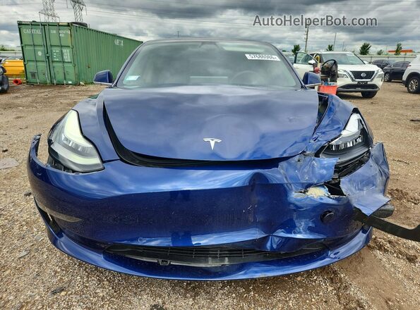 5YJ3E1EB9LF635741 2020 TESLA MODEL Blue Vista frontal