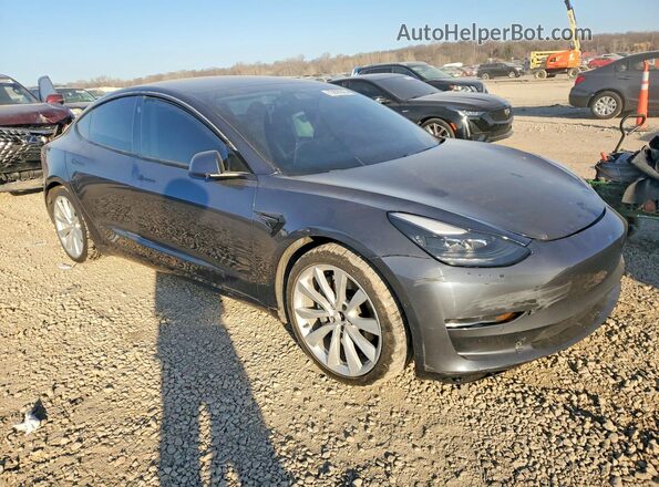 5YJ3E1EB9MF874661 2021 TESLA MODEL Blue Передня права чверть