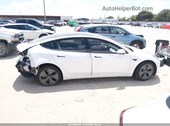 5YJ3E1EB9NF103750 2022 TESLA MODEL 3 White Вид панелі приладів