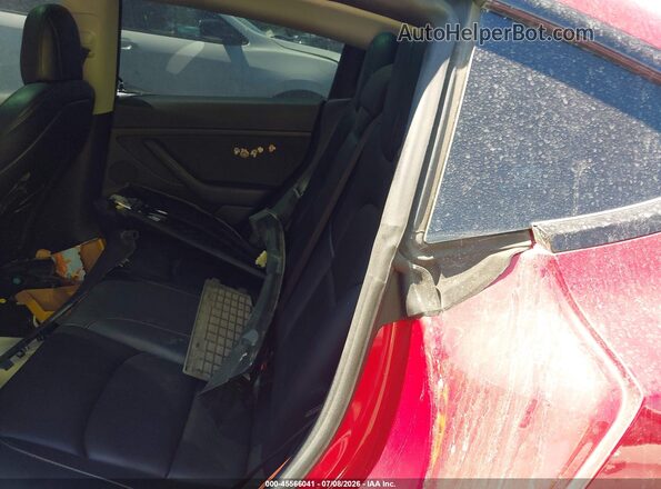 5YJ3E1EB9NF113968 2022 TESLA MODEL 3 Red VIN կոդի պիտակի տեսք