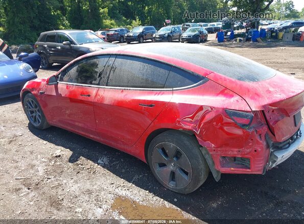 5YJ3E1EB9NF113968 2022 TESLA MODEL 3 Red Սալոնի 360 աստիճան տեսք