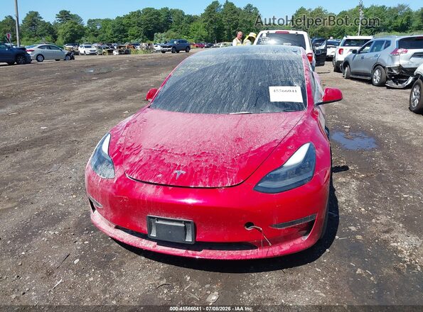 5YJ3E1EB9NF113968 2022 TESLA MODEL 3 Red Սարքավորումների վահանակի տեսք