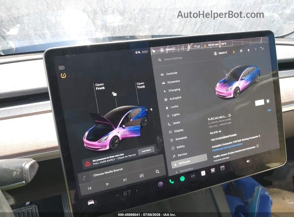 5YJ3E1EB9NF113968 2022 TESLA MODEL 3 Red 