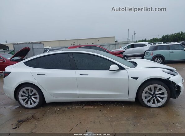 5YJ3E1EB9NF119642 2022 TESLA MODEL 3 White სალონის 360-გრადუსიანი ხედი