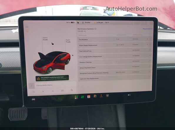 5YJ3E1EB9NF130656 2022 TESLA MODEL 3 Красный 