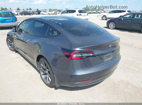5YJ3E1EB9NF156013 2022 TESLA MODEL 3 Gray Задня ліва чверть
