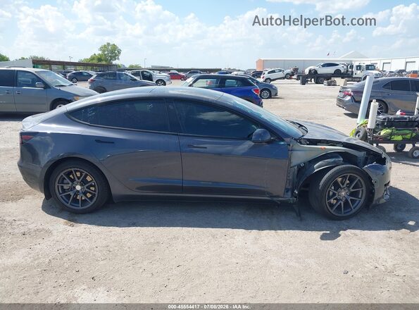 5YJ3E1EB9NF156013 2022 TESLA MODEL 3 Gray Вид задньої частини салону