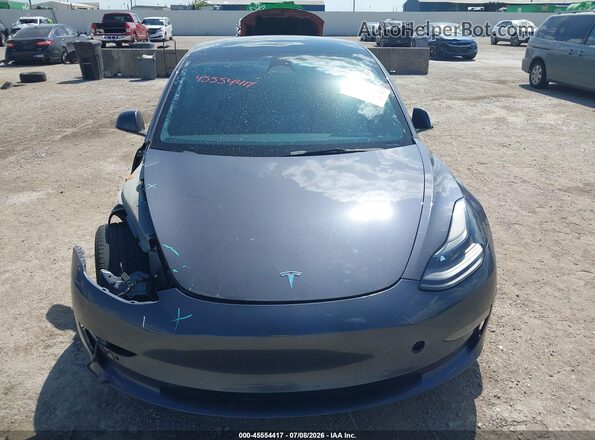 5YJ3E1EB9NF156013 2022 TESLA MODEL 3 Gray Вид щитка приладів
