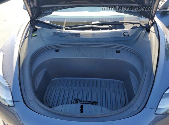 5YJ3E1EB9NF208109 2022 TESLA MODEL Gray Rear interior view
