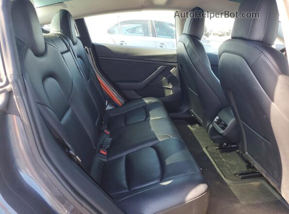 5YJ3E1EB9NF208109 2022 TESLA MODEL Gray Rear seats view