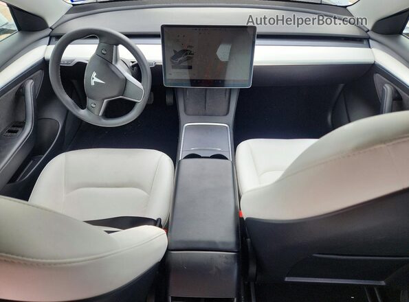 5YJ3E1EB9NF254359 2022 TESLA OTHER Белый Вид панели приборов