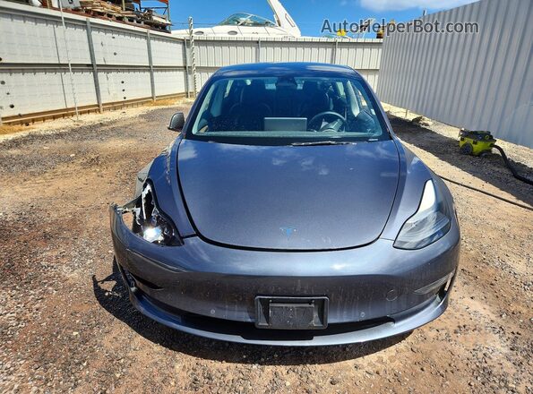 5YJ3E1EB9NF307982 2022 TESLA MODEL Gray წინა ხედი