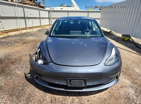5YJ3E1EB9NF307982 2022 TESLA MODEL Gray 