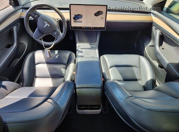 5YJ3E1EB9NF307982 2022 TESLA MODEL Gray წინა პანელის ხედი