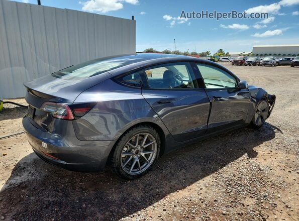 5YJ3E1EB9NF307982 2022 TESLA MODEL Gray 