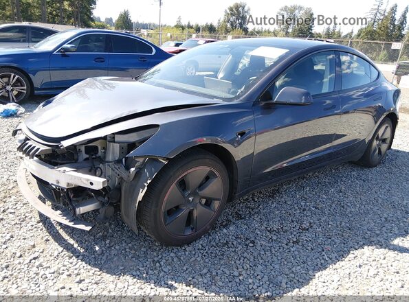 5YJ3E1EB9PF692365 2023 TESLA MODEL 3 Серый Передняя левая четверть